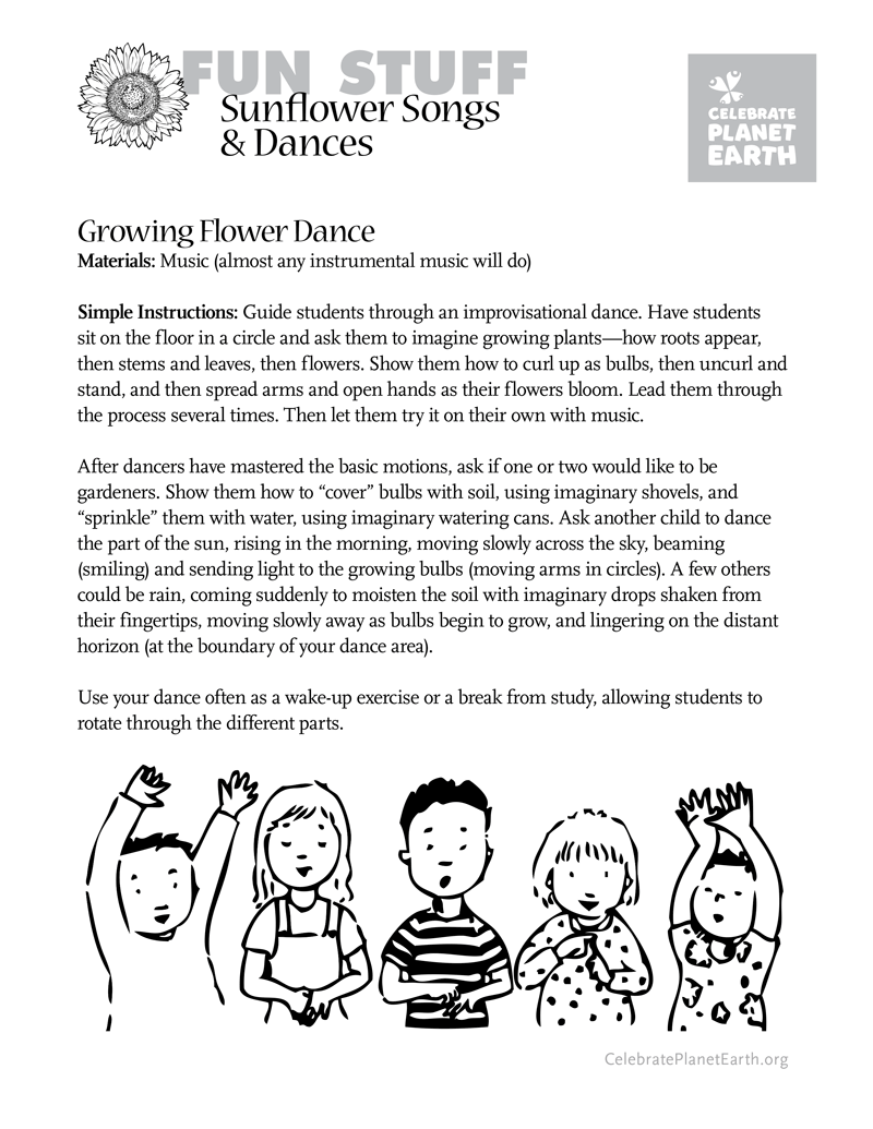 Sunflower Activities Celebrate Earth